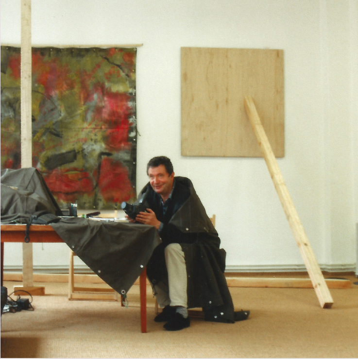 Peter Kunze in der Rauminstallation