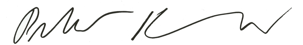 Signatur Peter Kunze